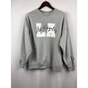 Women’s Range Kiss Large Grey Los Angeles Crewneck